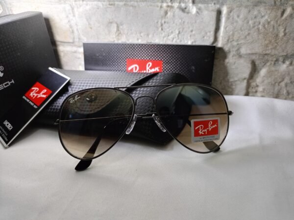 ray ban aviator brown shade sunglasses