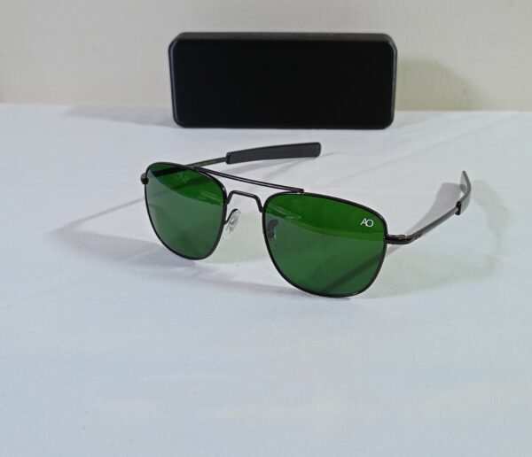 AO sunglasses black-green lens