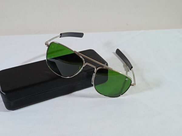AO sunglasses silver -green lens
